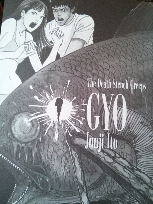 Title page from the first manga novel. Fish with legs. Yes, it sounds silly...at first....